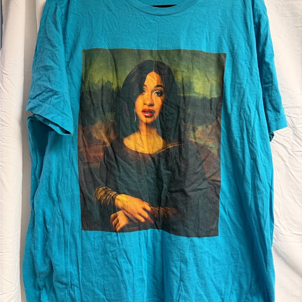 Bella Canvas CARDI B Blue Graphic Tee - Short Sleeve